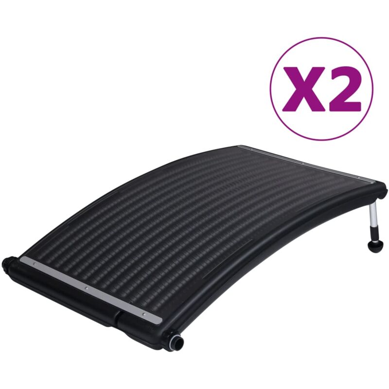 foto del prodotto vidaxl pannelli solari termici curvi per piscina 2 pz 110x65 cm