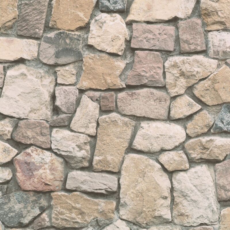 foto del prodotto carta da parati natura profhome 692412 carta da parati di carta leggermente strutturata con elementi di natura opaca beige grigio rosso beige 5,33 m2