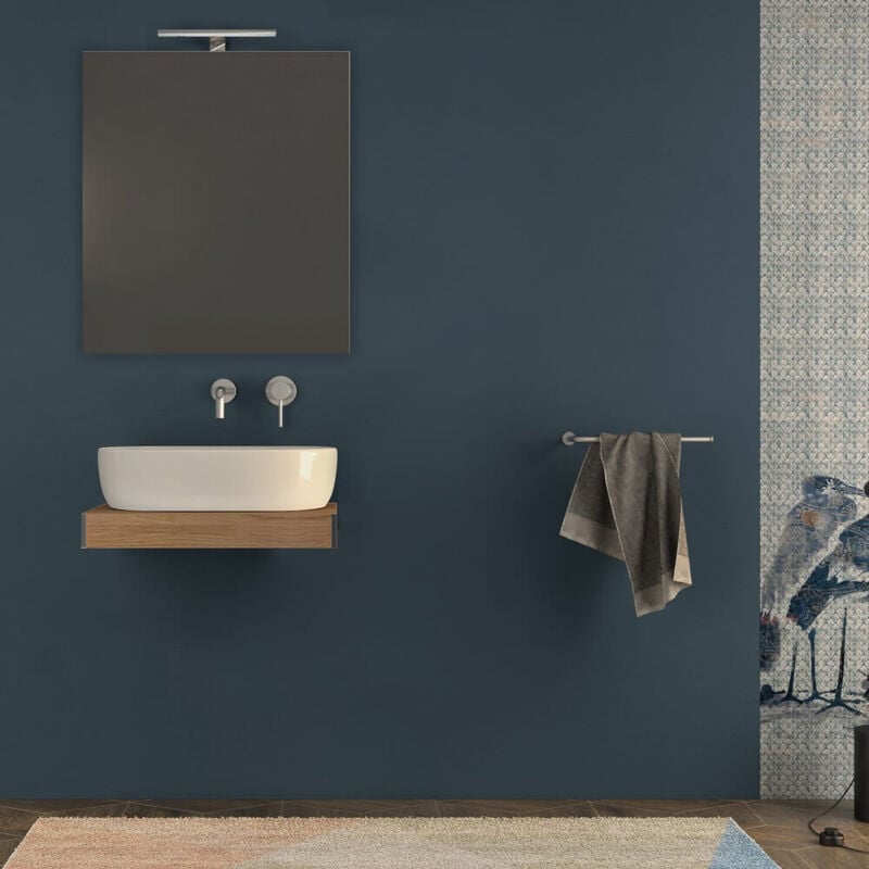 foto del prodotto baden haus mensolone per bagno rovere tabacco 60 cm con pensile da 100 cm