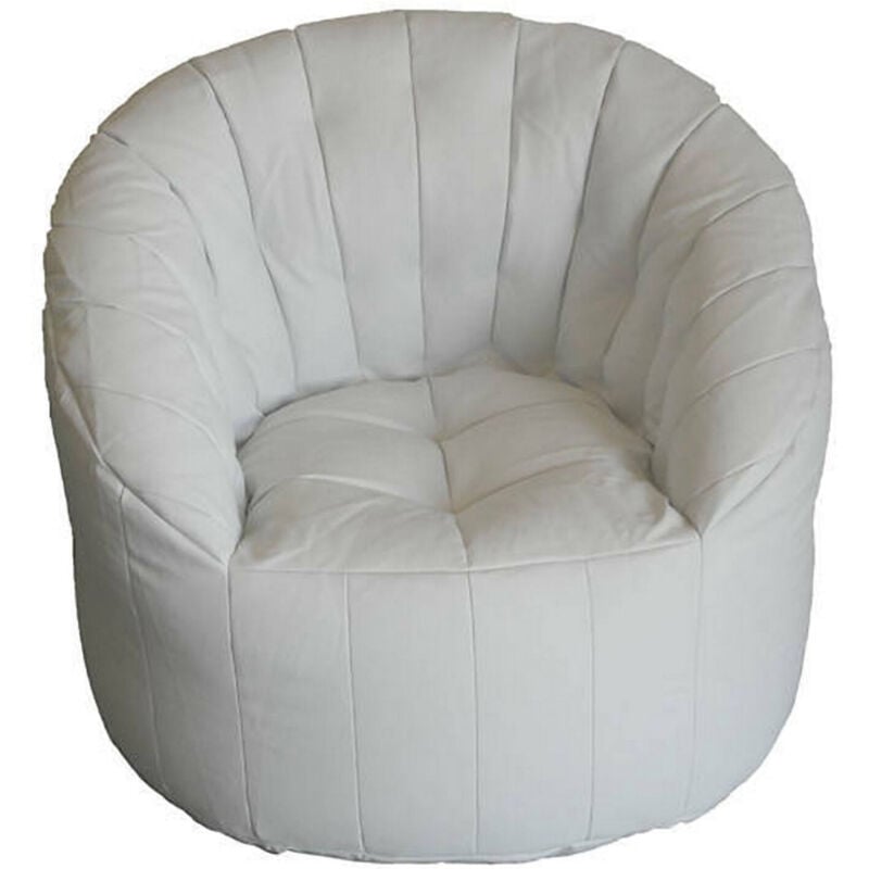 foto del prodotto poltrona amenso, seduta imbottita, divano singolo da salotto, sedia con braccioli, made in italy, 80x80 h80 cm, bianco talamo italia