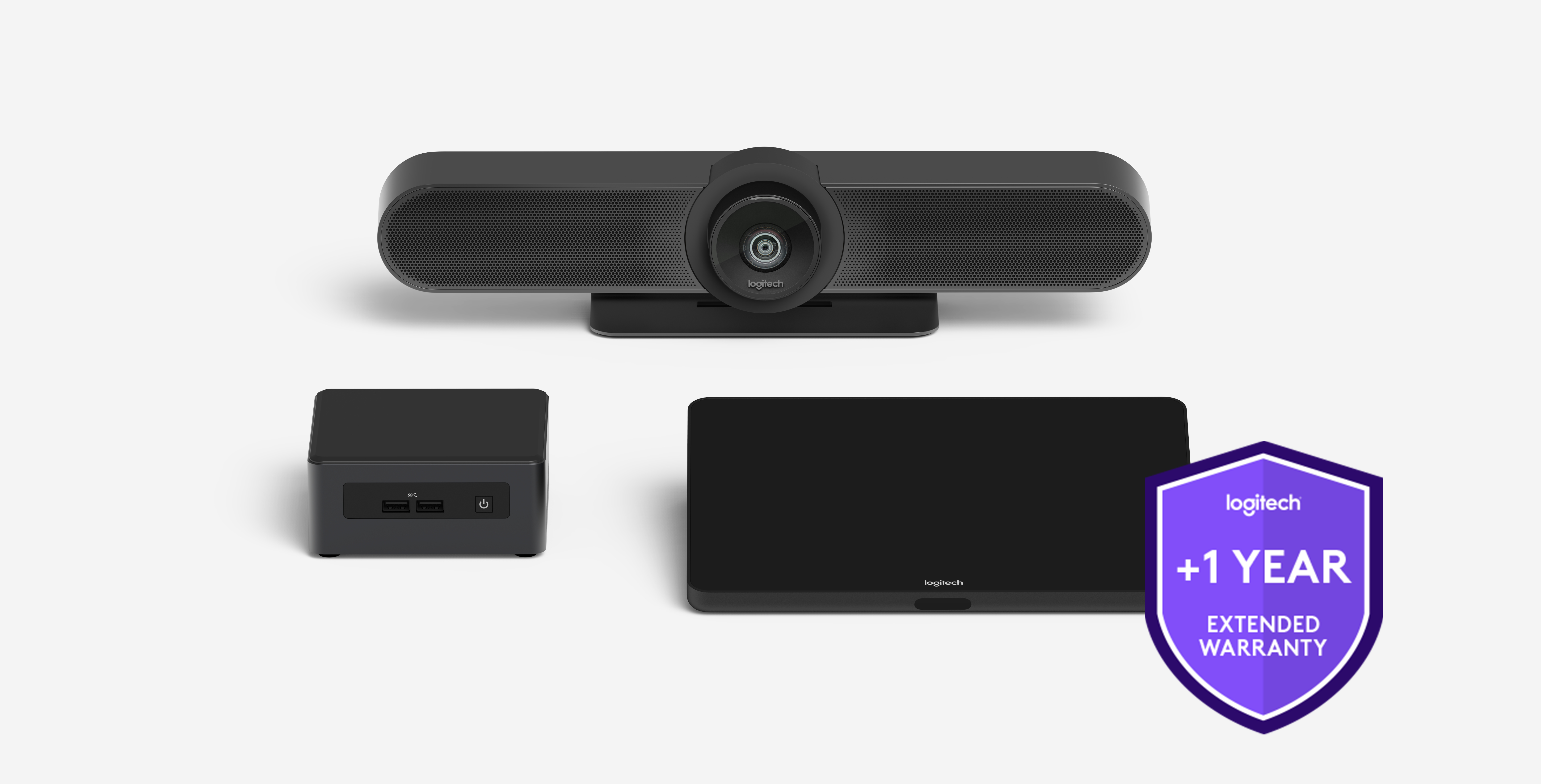 immagine 0 del prodotto logitech one year extended warranty for small room solution with tap and meetup 1 anno i