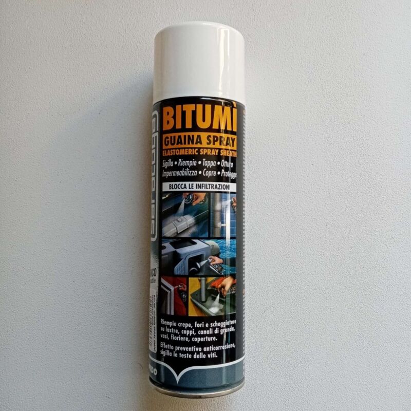 foto del prodotto saratoga bitumi 500ml guaina bianca impermeabilizzante sigillante spray