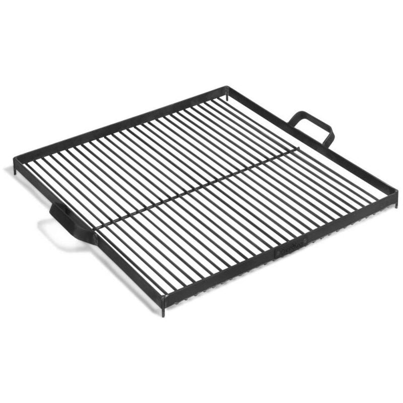 foto del prodotto barbecue griglia in acciaio naturale 58x58 cm per braciere 80 cm e 70x70 cm