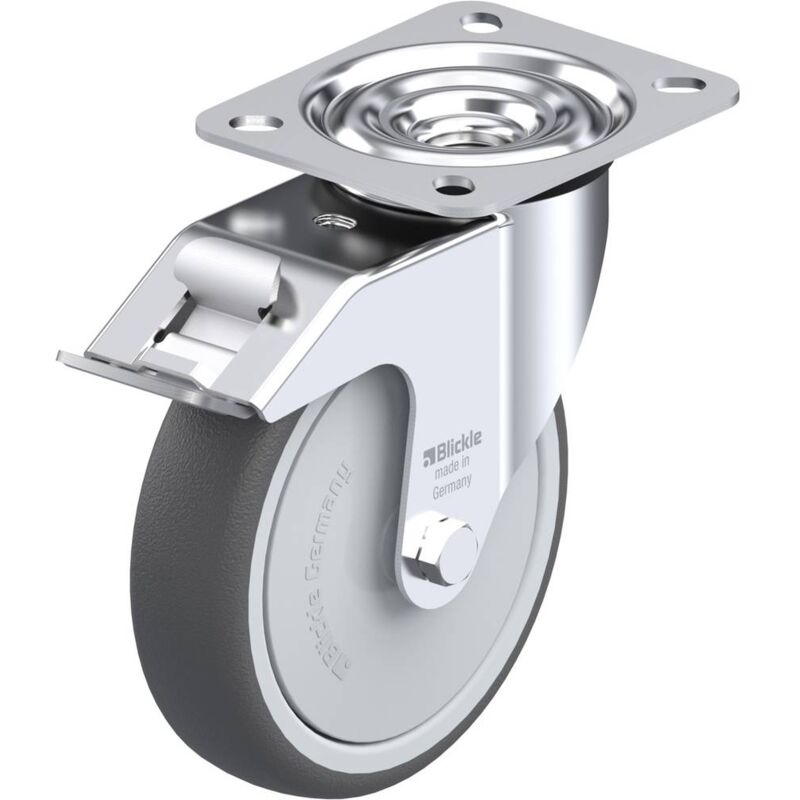 foto del prodotto 337907 le pth 125k fi ruota girevole con fermi diametro ruota 125 mm capacit di carico max. 150 kg 1 pz. blickle