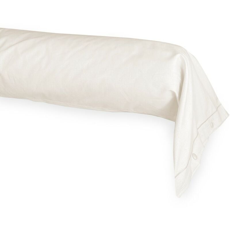 foto del prodotto tex family federa cuscino parigi cilindrica alla francese traversino tubolare made in italy panna cm. 40x240