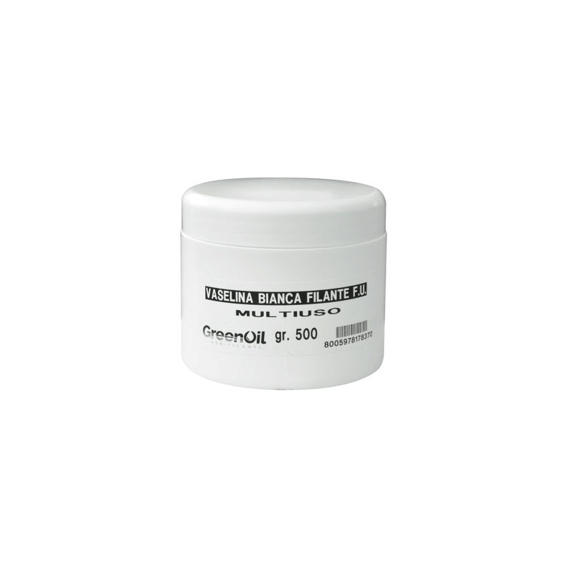 foto del prodotto greenoil grasso di vaselina fu bianco lubrificante per uso professionale 500 gr 38134 