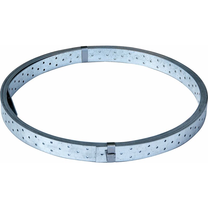 foto del prodotto 339043 nastro forato zincato con procedimento sendzimir 10 m, 40 x 2 mm alberts