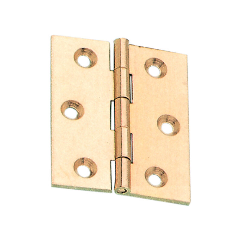 foto del prodotto blister cerniera fresata piana ottone bro 40x35 mm. 2 pezzi