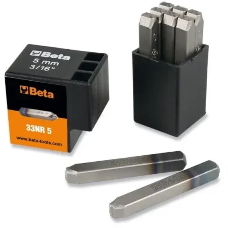 foto del prodotto 33nr set di punzoni con numerazione da 0 a 9 4 mm beta