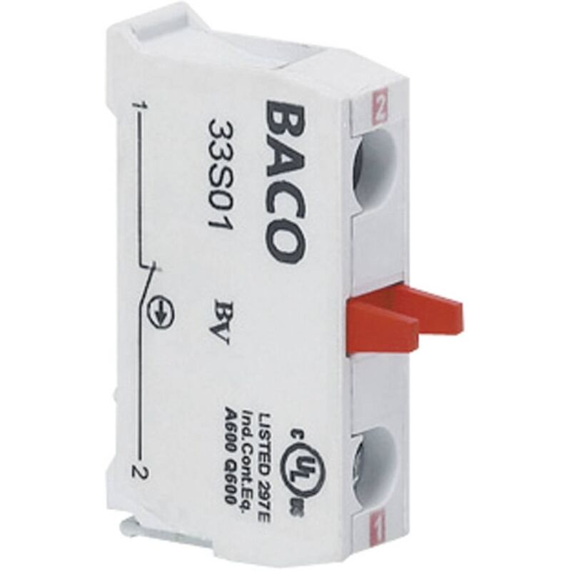 foto del prodotto 33s10 elemento di contatto 1 na momentaneo 600 v 1 pz. baco