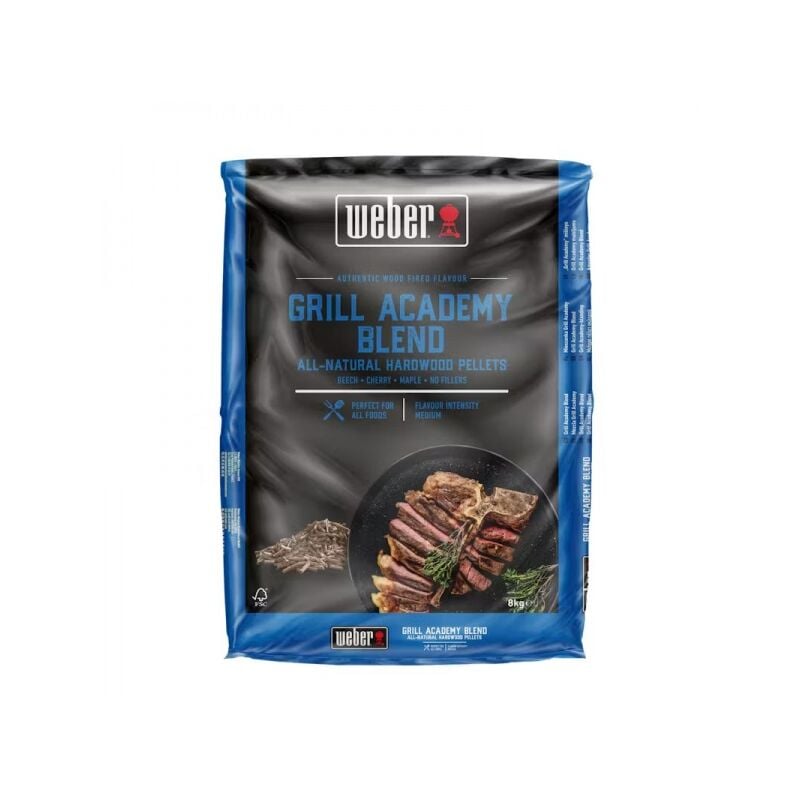 foto del prodotto 3401051 pellet di legno 100 miscela grill academy 8 kg weber