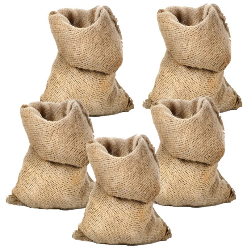 foto del prodotto sti sacchi juta 45x80 neutro naturale 5 pezzi per frutta verdura cereali, decorazione, articoli regalo, sacchi di sabbia, protezione piante inverno