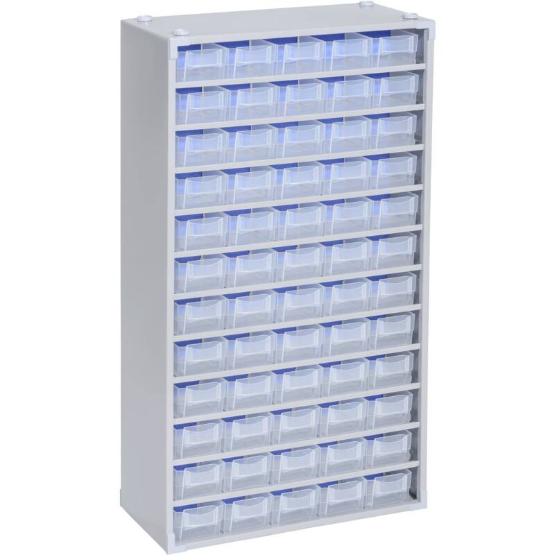 immagine 0 del prodotto 464830 cassettiera porta minuteria varioplus prom 57 120 l x a x p 300 x 565 x 140 mm argento, trasparente 1 pz allit