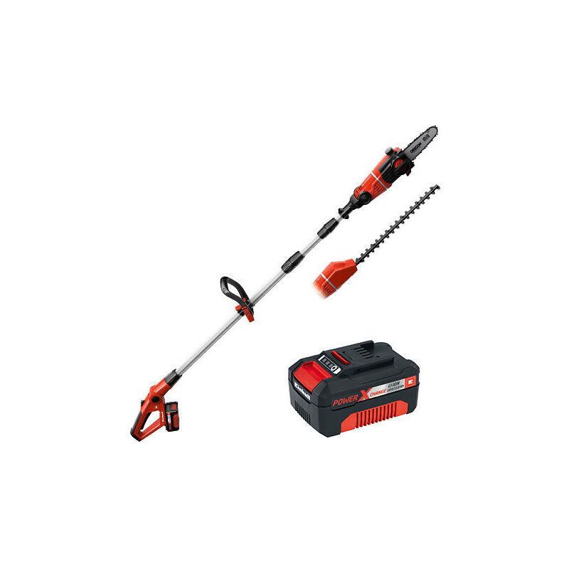 foto del prodotto 3410805 a batteria potatore, decespugliatore ge-hc 18 li t kit incl. batteria ricaricabile 18 v li-ion 88 cm - einhell