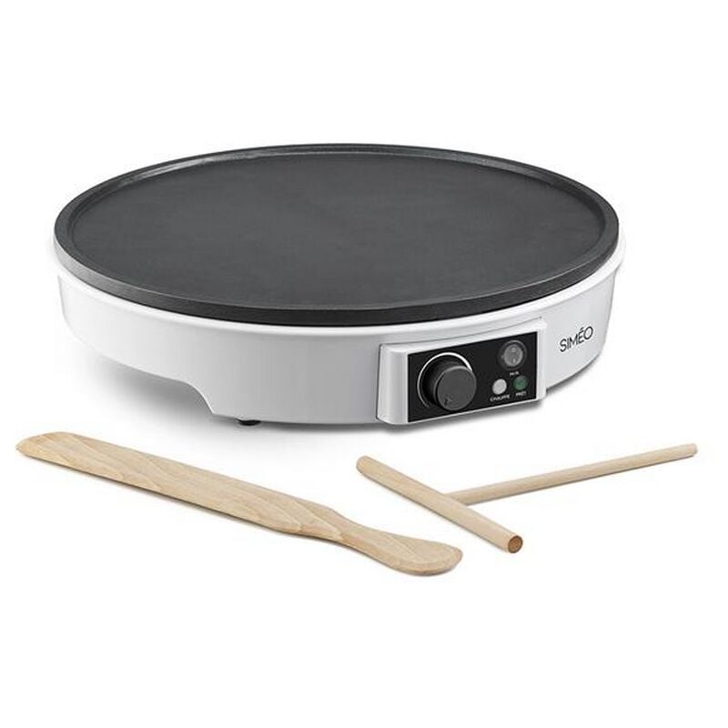 foto del prodotto simeo macchina per crepes 30cm 1000w bianca cre245
