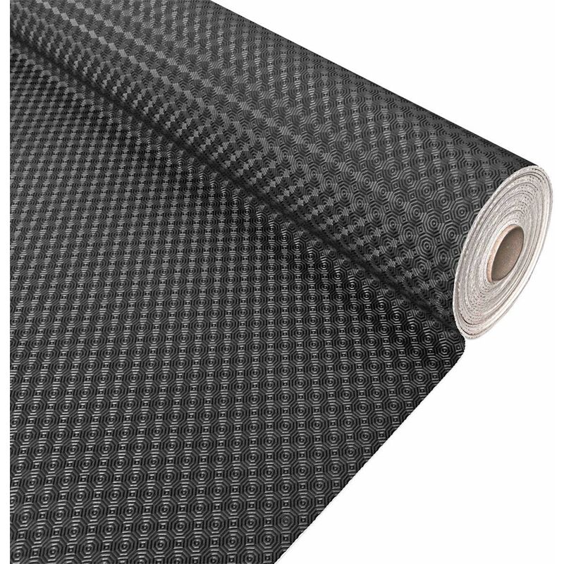 foto del prodotto tovaglia pvc proteggi tavolo mollettone morbido antiscivolo antimacchia antiurto 100 made in italy nero 140x160 cm