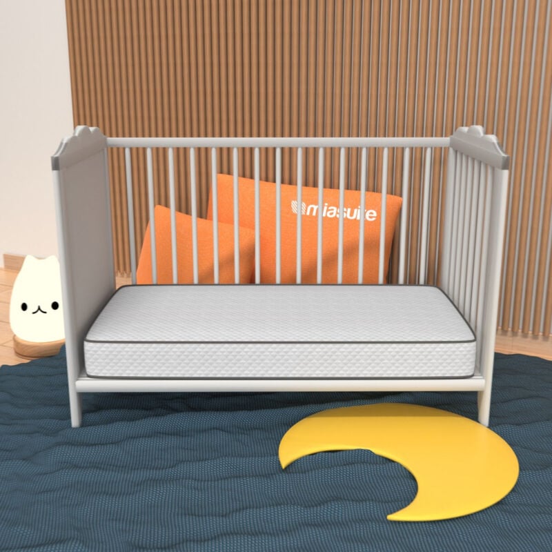 foto del prodotto miasuite materasso per culla 50x130, alto 12 cm waterfoam, anallergico, antiacaro primavera baby