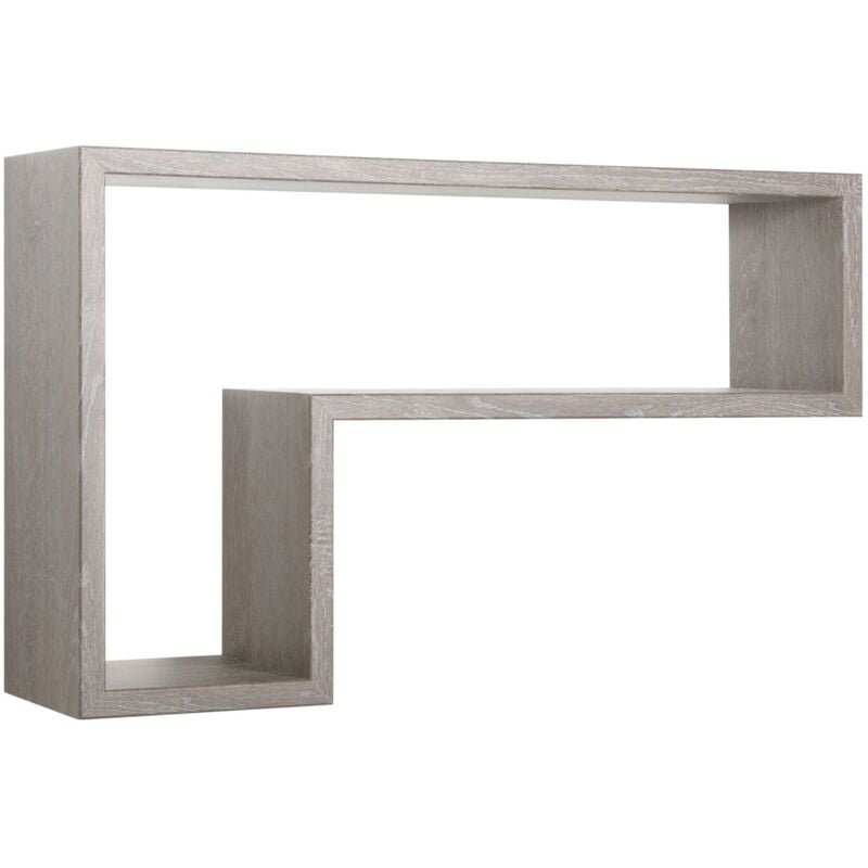 foto del prodotto mensola parete rettangolare rovere grigio nuovo scaffale salotto soggiorno camera lettera