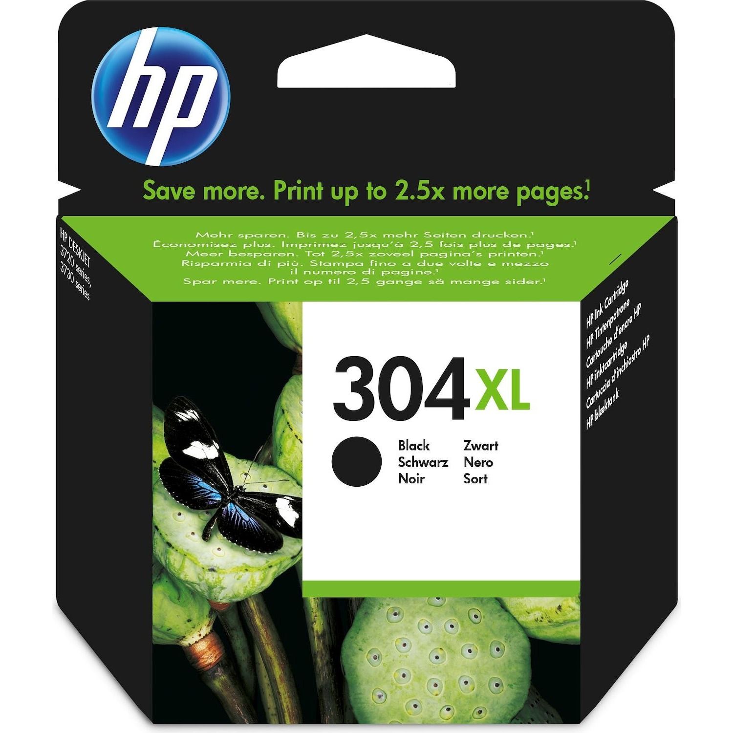 foto del prodotto cartuccia hp 304 xl nero per 3720 3730 2630 5030