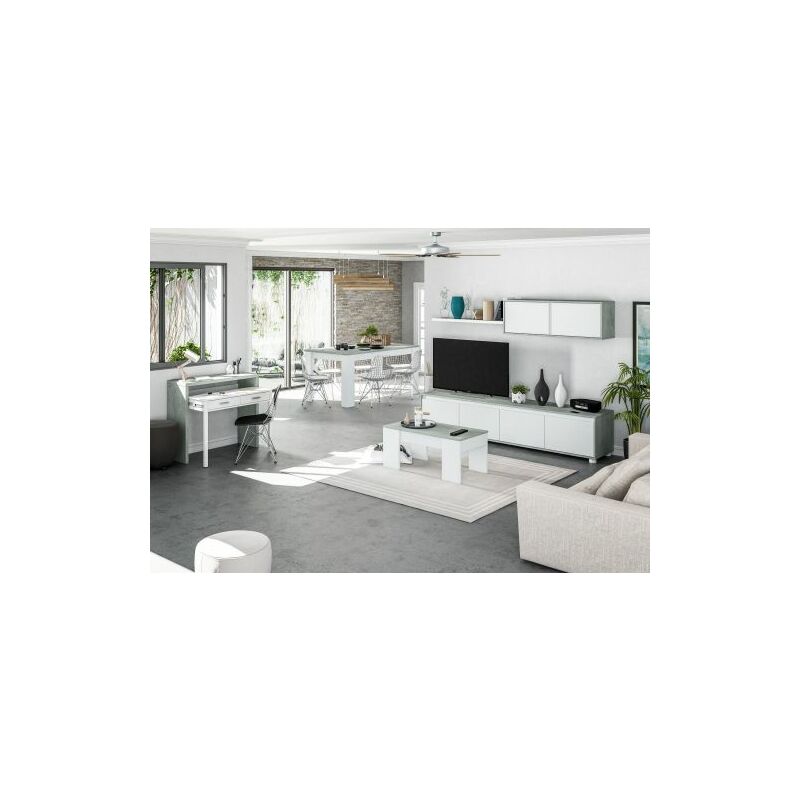 foto del prodotto kit tavolo caff elev.50x100x45 56h bianco cemen