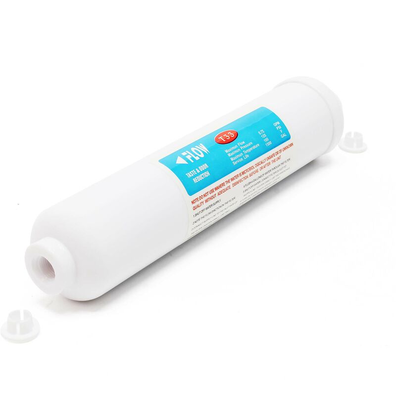 foto del prodotto wiltec naturewater post filtro al carbone attivo gourmet t33 10 254 mm, per depuraizione acqua, cartuccia filtrante