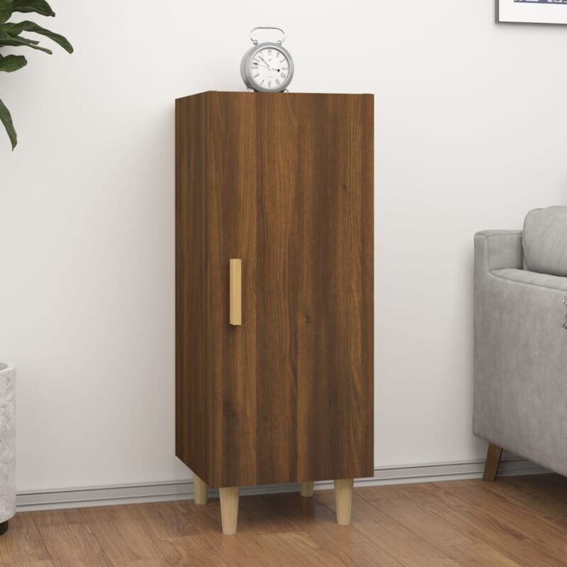 foto del prodotto vidaxl credenza rovere marrone 34,5x34x90 cm in legno multistrato