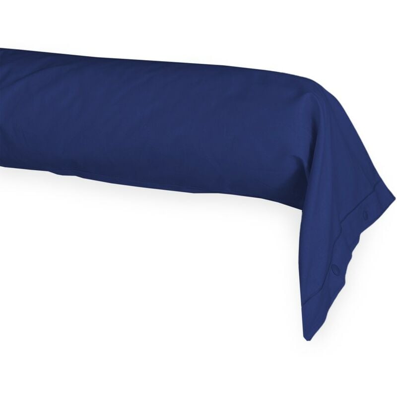 foto del prodotto tex family federa cuscino parigi cilindrica alla francese traversino tubolare made in italy blu cm. 40x240