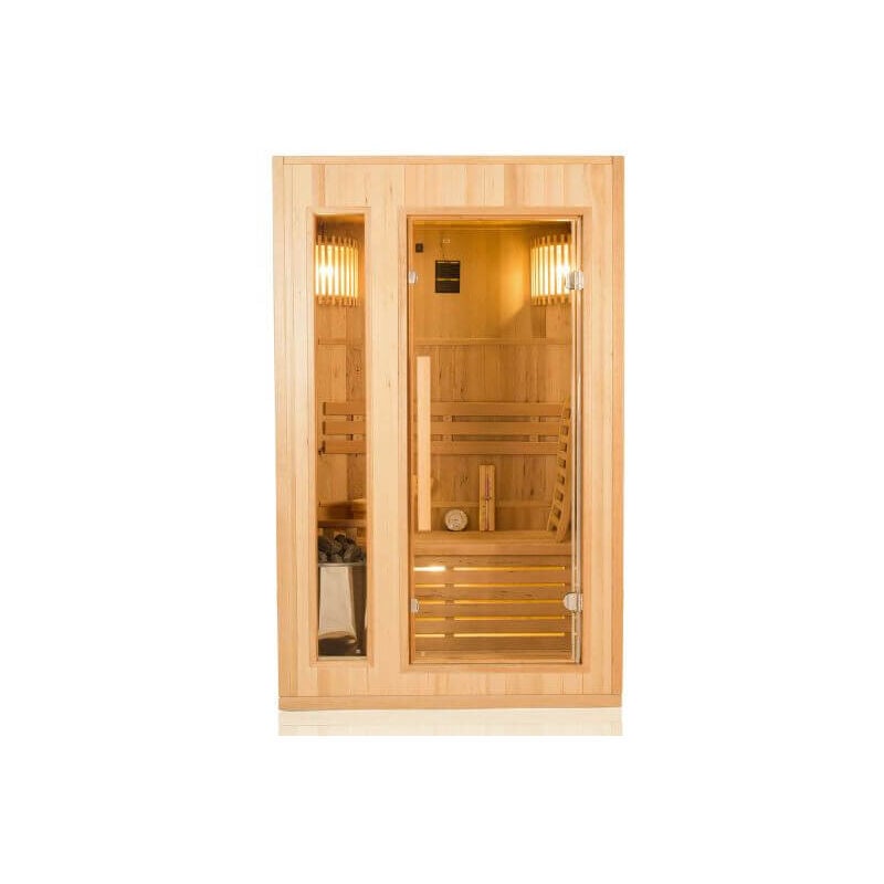 foto del prodotto sauna a vapore 2 posti zen con stufa harvia