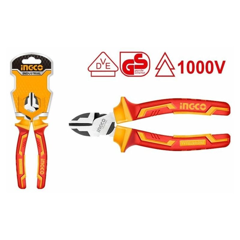 foto del prodotto tronchese elettricista professionale 1000v protezione isolata ingco 160 mm