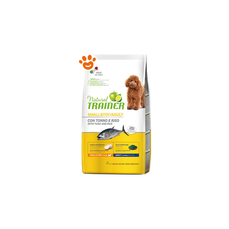 foto del prodotto natural dog adult small toy tonno natural dog adult small toy tonno sacco da 2 kg trainer