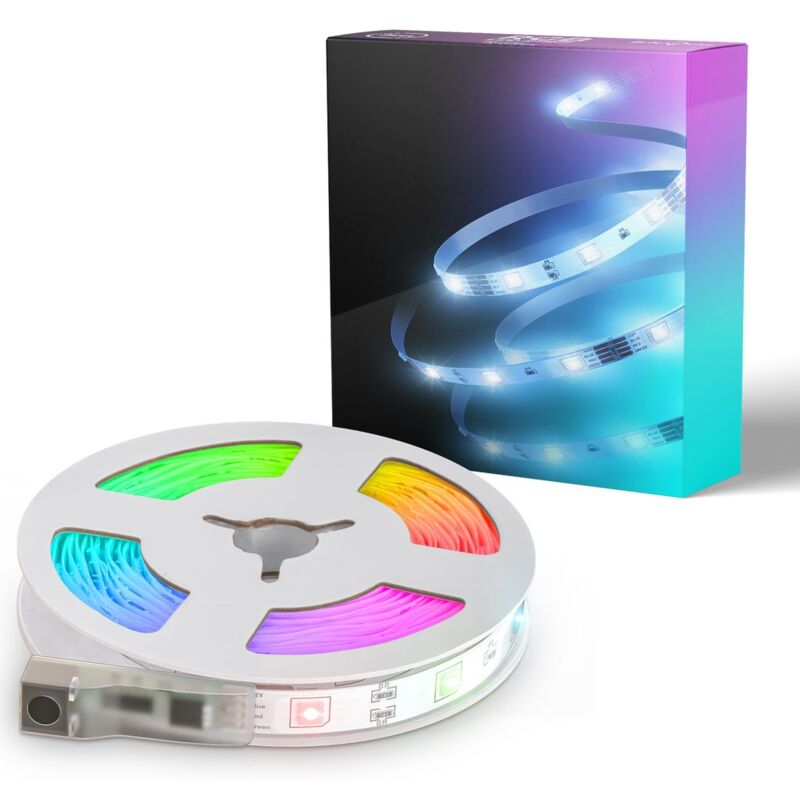 immagine 0 del prodotto nastro led rgb, 3 m, 90xrgb led 0,11w, con usb
