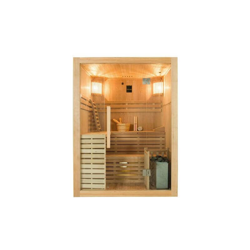 foto del prodotto sauna a vapore 4 posti sense con stufa elettrica