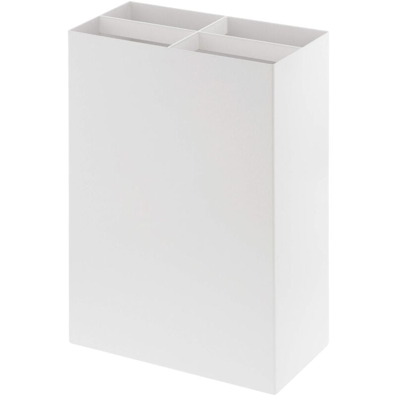 foto del prodotto 3451 smart umbrella stand wide, white, steel polypropylene, 23.5 x 12 x 36 cm - yamazaki