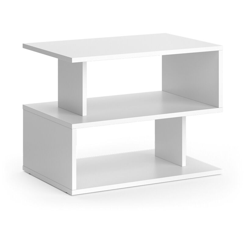 foto del prodotto vicco tavolino da salotto shelby, bianco, 59 x 39 cm