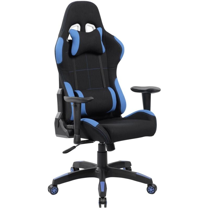 foto del prodotto serena indianapolis poltrona gaming nera e blu, adulti