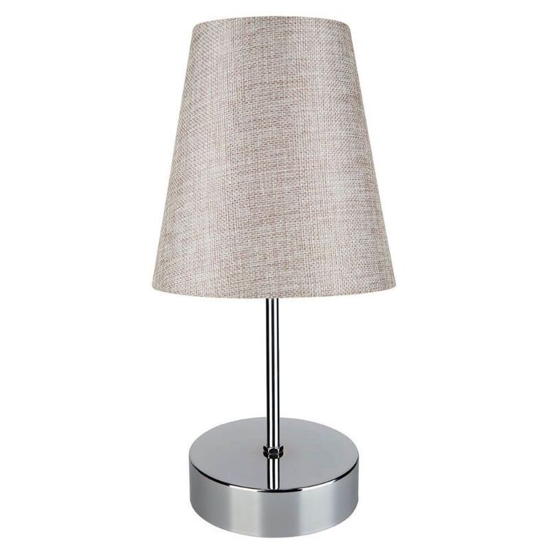 foto del prodotto tezeta lampada da tavolo cromo beige estelya asz1068