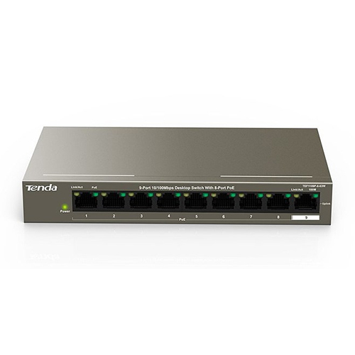 immagine 0 del prodotto tenda tef1109p 8 63w fast ethernet 10 100 nero supporto power over ethernet poe 