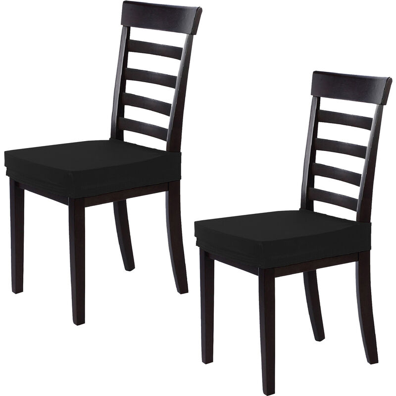 foto del prodotto wellhome 2 coprisedia senza schienale antimacchia alba nero
