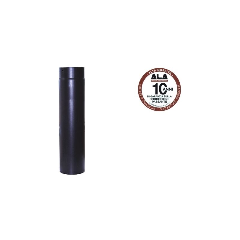 foto del prodotto tubi tubo ala 2mm aeternum nero cm.15x25 stufe stufa riscaldamento fumisteria