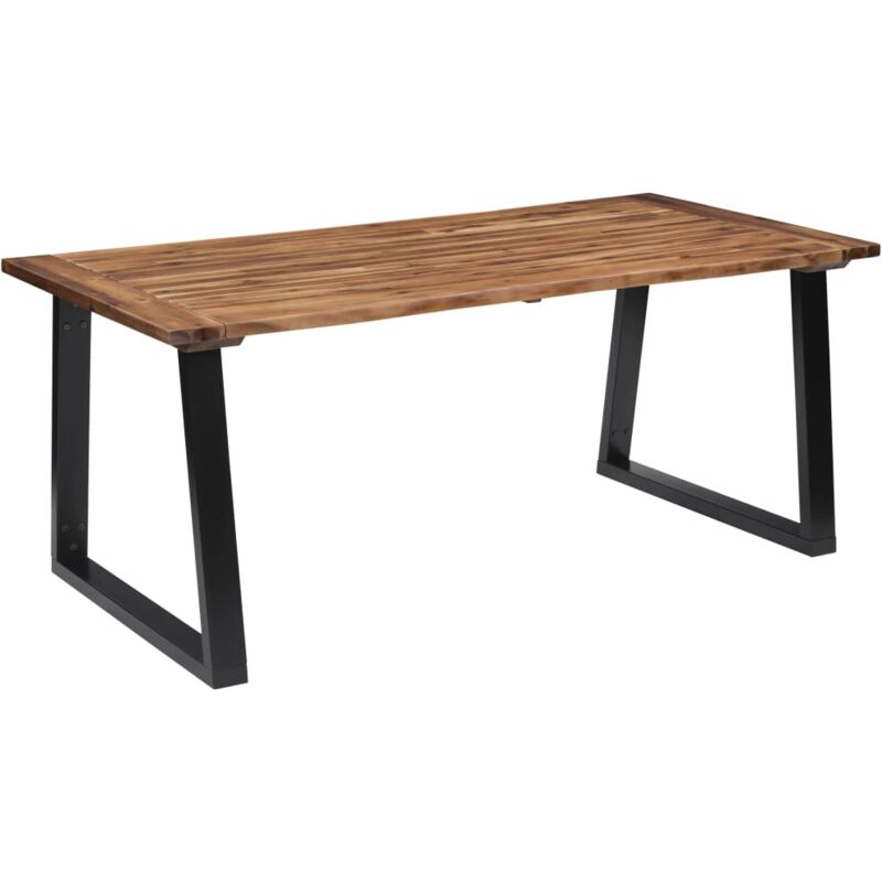 foto del prodotto vidaxl tavolo da pranzo in legno massello di acacia 180x90 cm