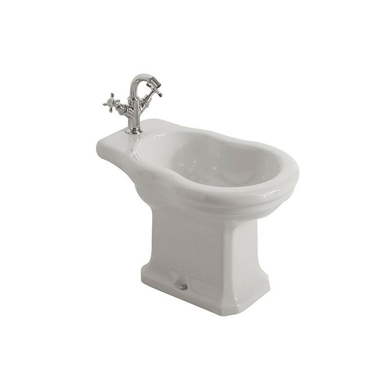 foto del prodotto ceramica globo bidet paestum staccato da muro cm. 57x37 bianco lucido di