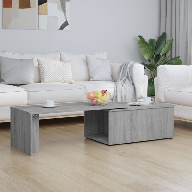 foto del prodotto vidaxl tavolino da salotto grigio sonoma 150x50x35cm legno multistrato