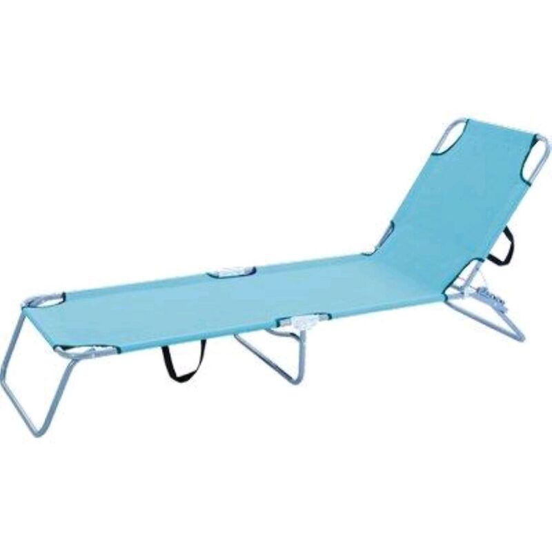 foto del prodotto lettino male domus acciaio poly blu cm 58x190 h.cm 27 1 pz