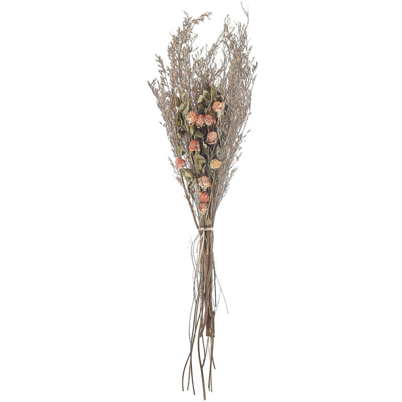 foto del prodotto beliani mazzo di fiori secchi decorativi arancione e verde 65 cm azuel