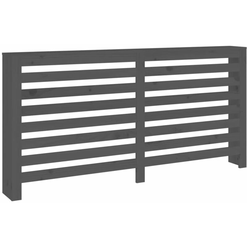 foto del prodotto copertura termosifone grigia 169x19x84 cm legno massello pino vidaxl