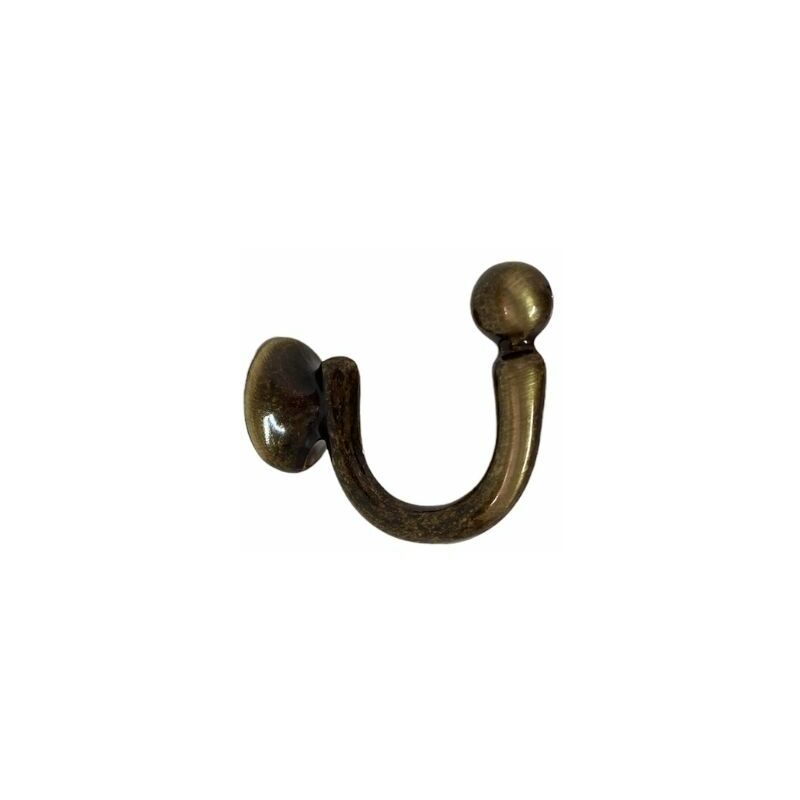 foto del prodotto ferma tenda reggi tenda gancio parete oro bronzo cromo satinato colore bronzo 43 mm tendaggimania