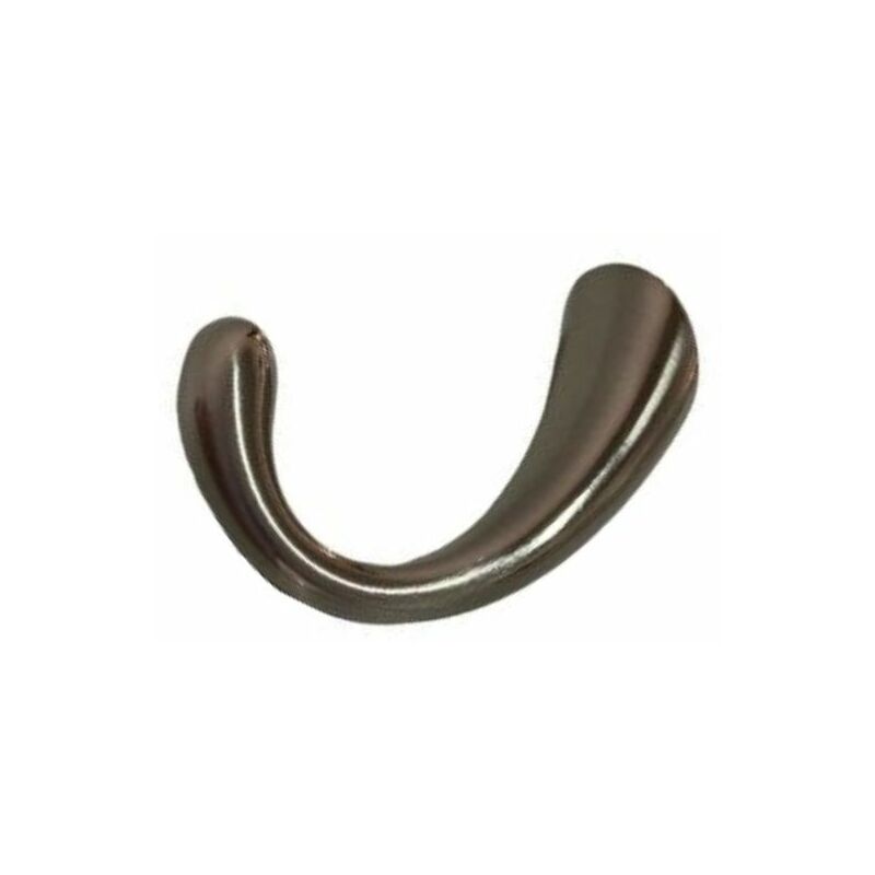 foto del prodotto ferma tenda reggi tenda gancio parete oro bronzo cromo nichel satinato, 50 mm roma colore nichel satinato tendaggimania