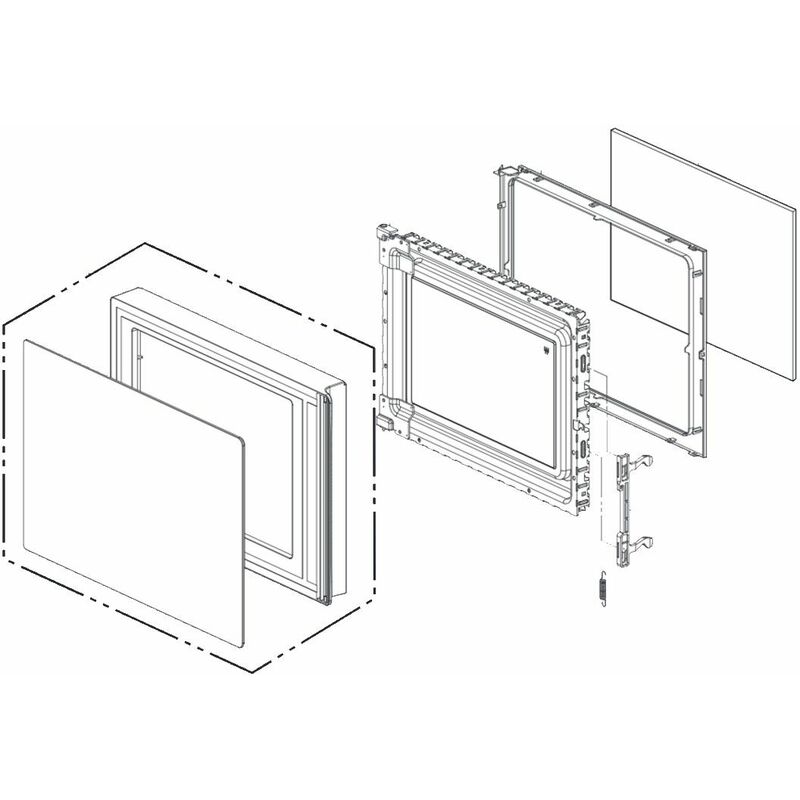 foto del prodotto sportello completo forni a microonde lg 4350435
