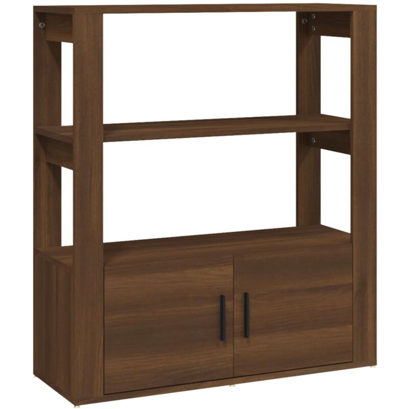 foto del prodotto vidaxl credenza rovere marrone 80x30x90 cm in legno multistrato