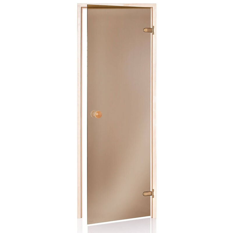foto del prodotto sauna porta in bronzo 80 x 190 vetro temperato 8mm sicuro